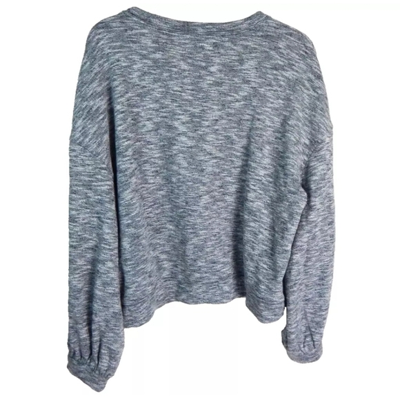 Madewell Balloon Sleeve Textured Crewneck Sweatshirt - Picture 4 of 5